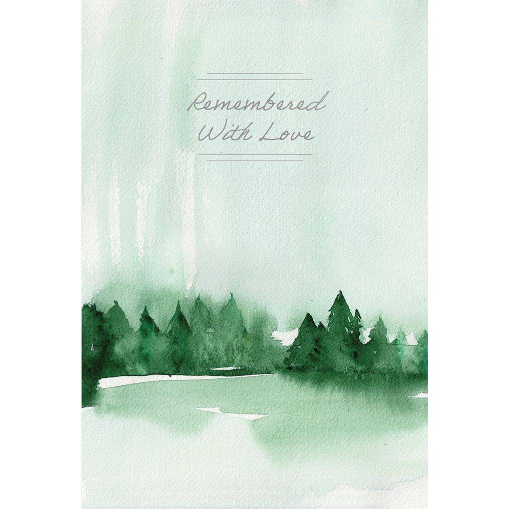 Pictura Pines Sympathy card for loss of grandfather, featuring a serene nature scene, suitable for expressing condolences.